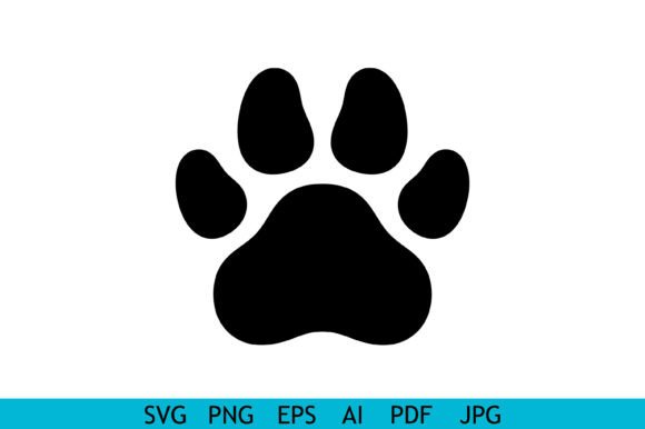 Black Paw Print Silhouette Icon Review