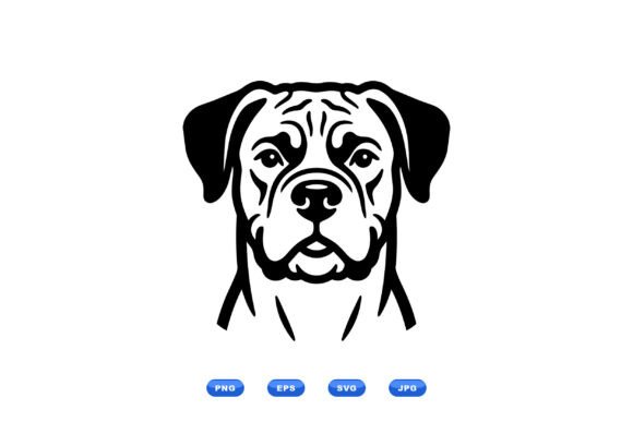 Bold Mastiff Dog SVG Portrait Review