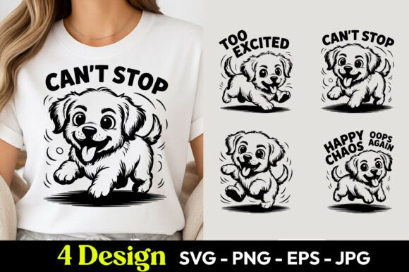Cant Stop Happy Dog SVG PNG Review
