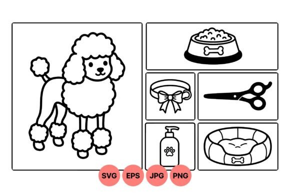 Cute Poodle Dog SVG Clipart Review