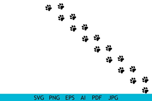 Long Diagonal Paw Trail Review for Embroidery Projects
