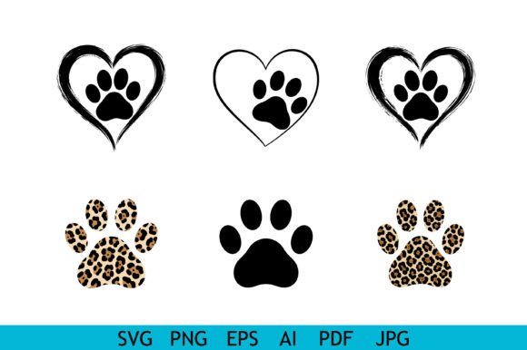 Paw Print Heart Animal Icon Set Review