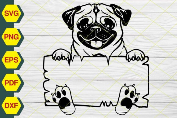 Peeking Pug Dog SVG EP-241 Review