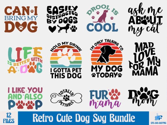 Retro Cute Dog SVG Bundle Review