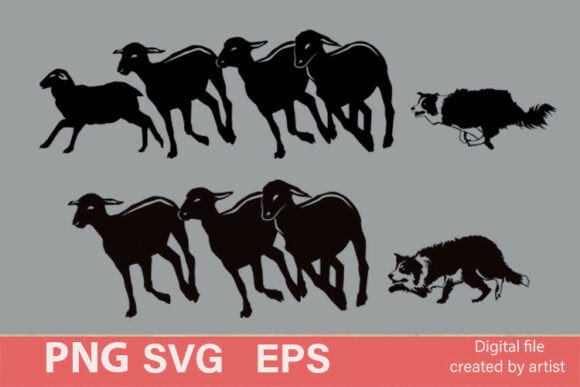 Shepherd Dog SVG for Embroidery Projects