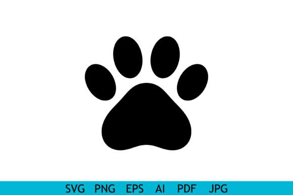 Simple Black Paw Print Icon Review for Embroidery Projects