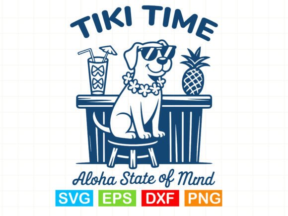 Tiki Dog SVG Aloha Summe Review