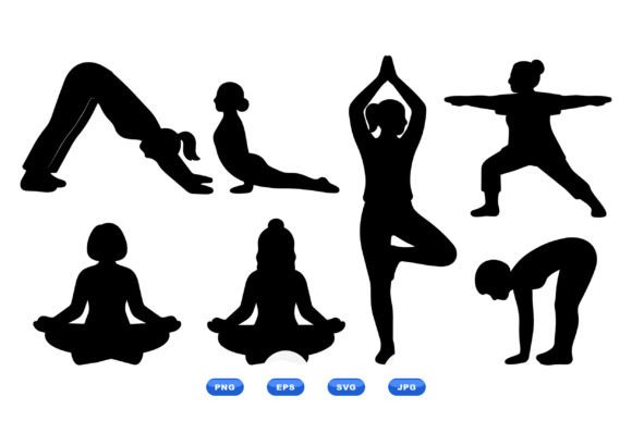 Yoga Pose Silhouette Clipart Review